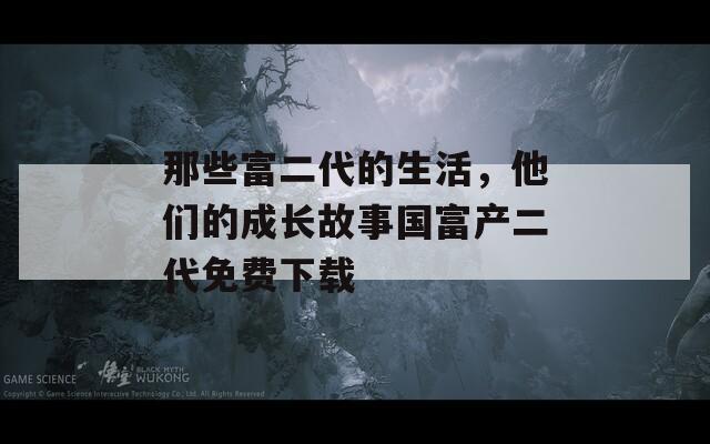 那些富二代的生活，他们的成长故事国富产二代免费下载