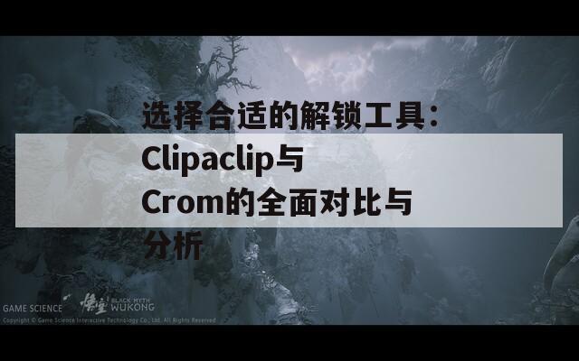 选择合适的解锁工具：Clipaclip与Crom的全面对比与分析