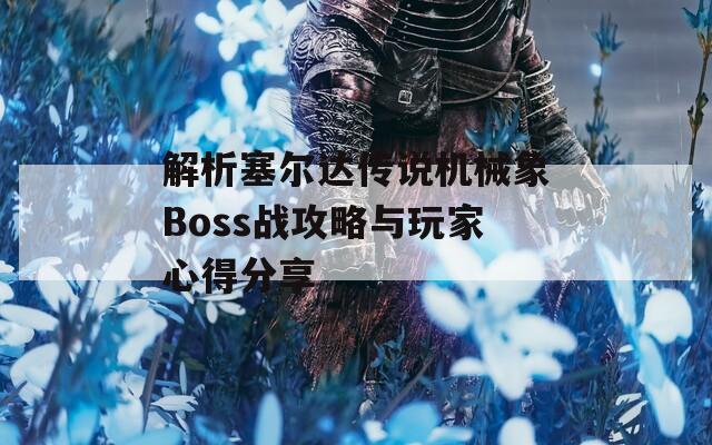 解析塞尔达传说机械象Boss战攻略与玩家心得分享