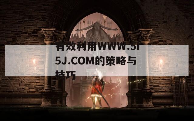 有效利用WWW.5I5J.COM的策略与技巧