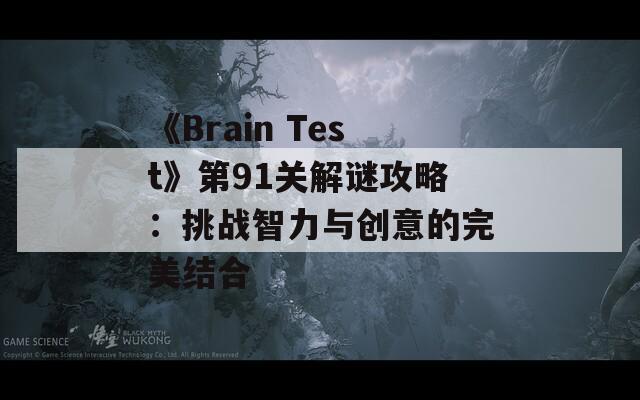 《Brain Test》第91关解谜攻略：挑战智力与创意的完美结合