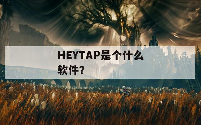 HEYTAP是个什么软件？