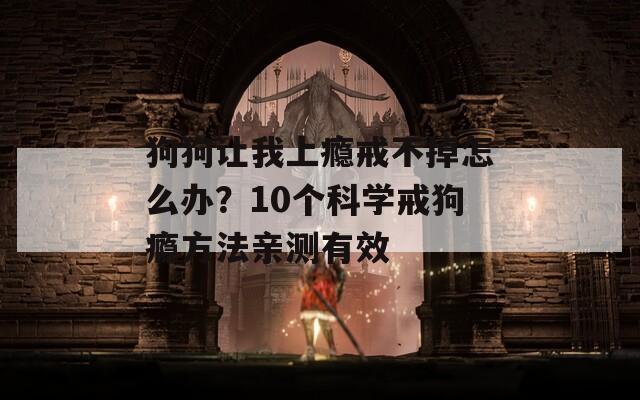 狗狗让我上瘾戒不掉怎么办？10个科学戒狗瘾方法亲测有效