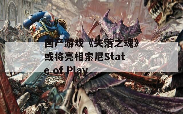 国产游戏《失落之魂》或将亮相索尼State of Play