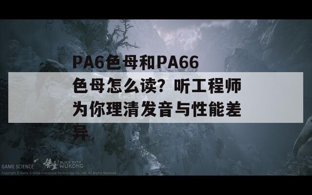 PA6色母和PA66色母怎么读？听工程师为你理清发音与性能差异