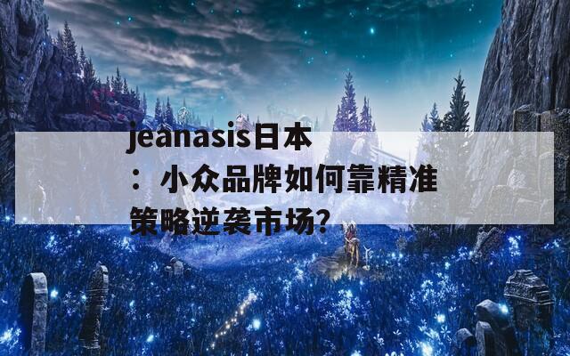 jeanasis日本：小众品牌如何靠精准策略逆袭市场？