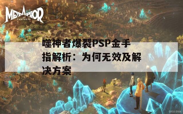 噬神者爆裂PSP金手指解析：为何无效及解决方案