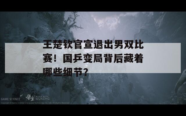 王楚钦官宣退出男双比赛！国乒变局背后藏着哪些细节？