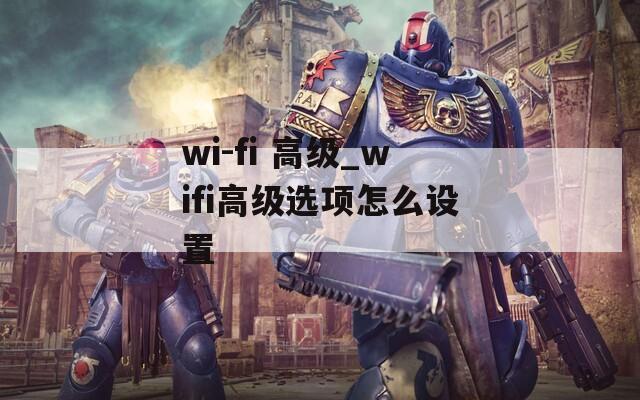 wi-fi 高级_wifi高级选项怎么设置